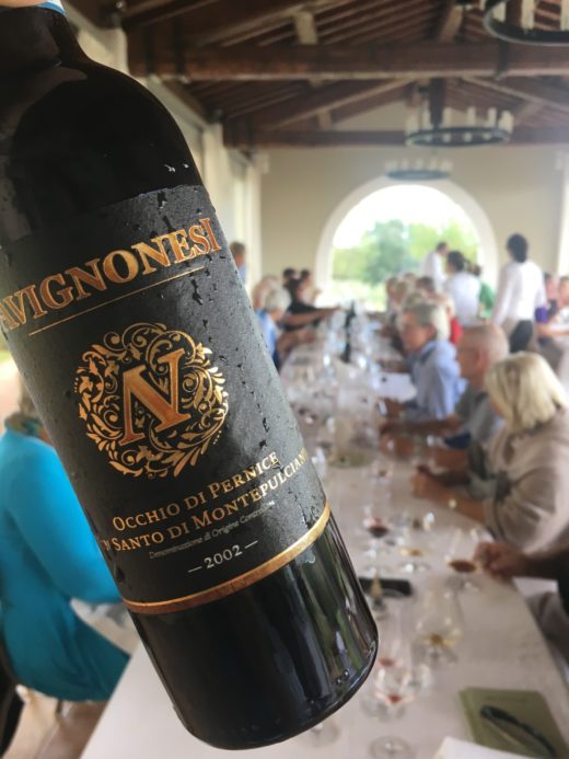 Toscana´s mest unika Vin Santo avnjöts på lunchen hos Avignonesi i Montepulciano
