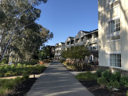 Vi bodde under fyra nätter på River Terrace Inn i Napa Town