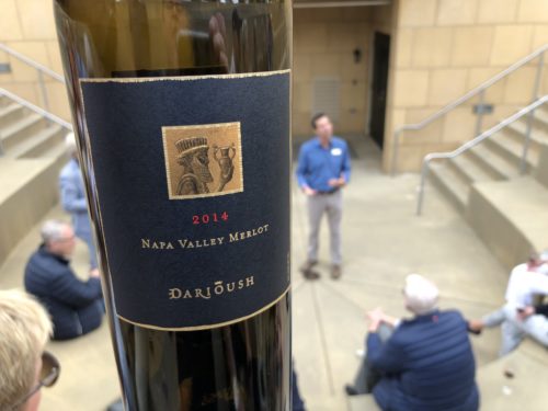 En ljuvlig Merlot var ett av många underbara viner som vi provade på Darioush Winery