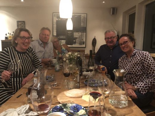 Efter den trevliga vinmakarmiddagen på Gastro i fredags bjöd jag hem Silvia Altare från Piemonte samt vännerna Wahlström och Gustavsson´s på en trevlig middag