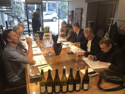 Intensivt provande hos Maison Chapoutier i Tain l´Hermitage av närmare 25 viner varav två "hundra poängarna" L´Orée samt Le Pavillon från Hermitage