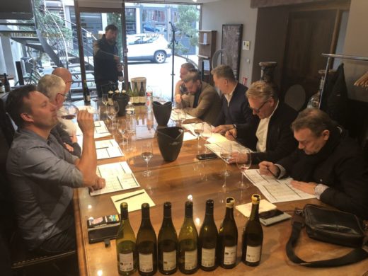 Intensivt provande hos Maison Chapoutier i Tain l´Hermitage av närmare 25 viner varav två "hundra poängarna" L´Orée samt Le Pavillon från Hermitage
