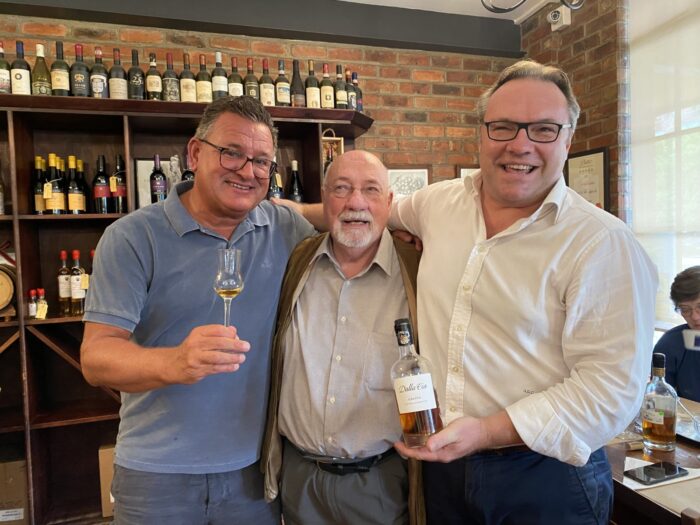 Ett trevligt möte med Giogio och George Dalla Cia på deras krog Pane e Vino i Stellenbosch