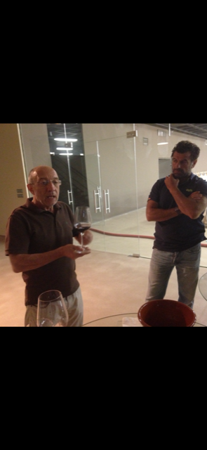 Javier Zaccagnini & Oscar Garrote i Ribera del Duero på Bodegas Aalto