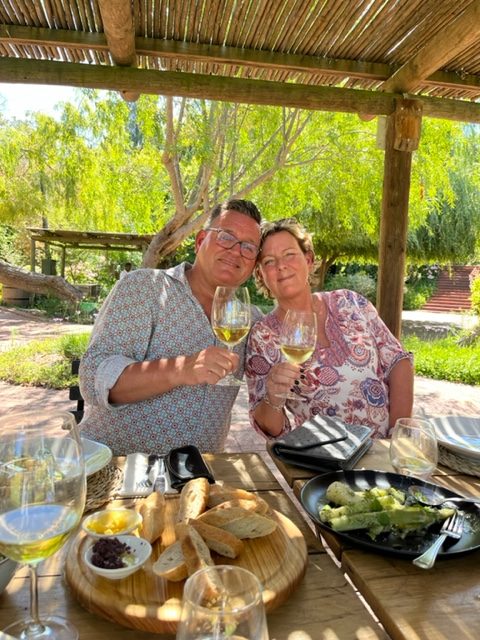 Min kära Lis 60-års lunch på Hartenberg i Stellenbosch