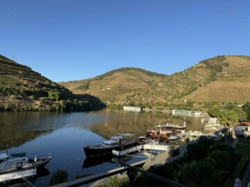 Vackra Douro-floden från hotell rummet på Vintage House