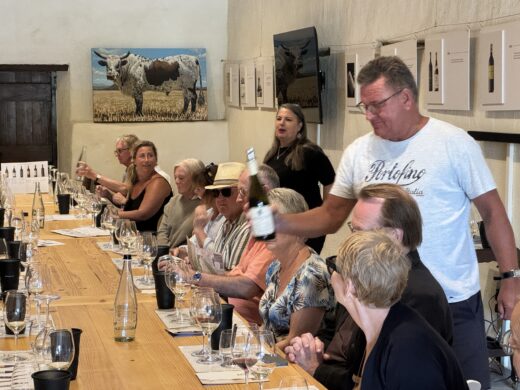 En väldigt fin provning hos Meerlust i Stellenbosch