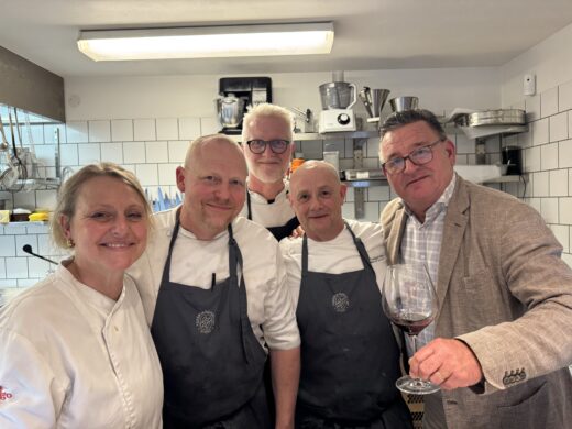 Det fina teamet i köket på Trädgården på Skärets Gourmet-afton i fredags