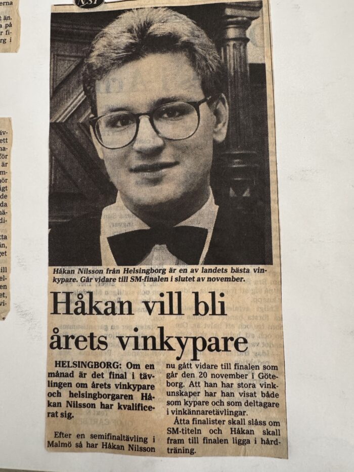 En 25 årig Håkan 1986 med höga mål