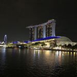 Vid ankomst till Singapore inledde vi med en härlig Singapore Sling uppe på Marina Bay Sands Hotell innan det blev middag nere i Boat Quay Vid ankomst till Singapore inledde vi med en härlig Singapore Sling uppe på Marina Bay Sands Hotell innan det blev middag nere i Boat Quay