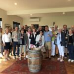 Hela gruppen på resan under en proving hos Yarra Yering i Yarra Valley strax öster om Melbourne Hela gruppen på resan under en proving hos Yarra Yering i Yarra Valley strax öster om Melbourne