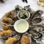 Trevlig förrätt på Docksides i Wellington med både färska som friterade ostron Trevlig förrätt på Docksides i Wellington med både färska som friterade ostron
