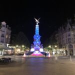 Sen kväll i Reims där vi bodde centralt på Hotel La Paix Sen kväll i Reims där vi bodde centralt på Hotel La Paix