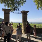 Besök ute på vinfältet vid Chateau La Nerthe i Chateauneuf-du-Pape Besök ute på vinfältet vid Chateau La Nerthe i Chateauneuf-du-Pape