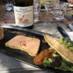 En lättsam lunch med Foie Gras på Le Vergers des Papes En lättsam lunch med Foie Gras på Le Vergers des Papes