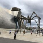 Efter landning i Bilbao blev det ett kort stopp på Guggenheim muséet Efter landning i Bilbao blev det ett kort stopp på Guggenheim muséet