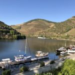 Vacker utsikt från hotellet Vintage House i Pinhão