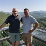 Ett trevligt möte med Sergio Germano då vi besöte hans gård Ettore Germano i Serralunga´Alba