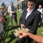 Lite aptitretare på vår avslutande lunch på Ciau Tornavento i Treiso med sin stjärna