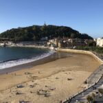 Utsikt från mitt rum på sjätte våningen på Hotel Londres i San Sebastian
