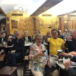 På Pata Negra innen på gatan Laurel såg vi matchen Sverige-Spanien i EM-kvalet