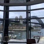 Utsikt mot Harbour Bridge från restaurang Quay som rankas som No. 1 i Australien