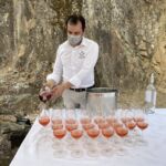 Ett gott glas rosé som apéretif på Quinta do Crasto Ett gott glas rosé som apéretif på Quinta do Crasto