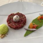 en god råbiff på Restaurant Beau Rivage i Condrieu en god råbiff på Restaurant Beau Rivage i Condrieu