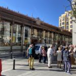Ett välkommen stopp vid vår sightseeing på Mercado San Miguel Ett välkommen stopp vid vår sightseeing på Mercado San Miguel
