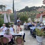 Merparten av kvällarna satt vi på Domaine Rabiega´s terrass och njöt av god mat och svala drycker Merparten av kvällarna satt vi på Domaine Rabiega´s terrass och njöt av god mat och svala drycker
