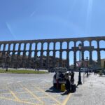 Ett första stopp efter landning i Madrid var i Segovia Ett första stopp efter landning i Madrid var i Segovia