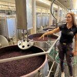 Borjana var utsökt som värdinna på Casanova di Nero där deras Sangiovese-druvor jäste för fullt Borjana var utsökt som värdinna på Casanova di Nero där deras Sangiovese-druvor jäste för fullt