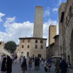 Vackra torn i San Gimignano Vackra torn i San Gimignano