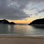 En ljuvlig första kväll i San Sebastian från mitt rum på Hotel Londres En ljuvlig första kväll i San Sebastian från mitt rum på Hotel Londres