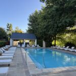 En underbar pool på vårt hotell Le Franschhoek En underbar pool på vårt hotell Le Franschhoek