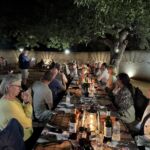 Varje kväll åt vi middag i vår Boma på Tshukudu Game Reserve Varje kväll åt vi middag i vår Boma på Tshukudu Game Reserve