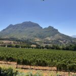 Vackra Simonsberg från terrassen på Delaire Graff Vackra Simonsberg från terrassen på Delaire Graff
