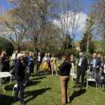 Innan lunchen blev det en presentation om Taittinger i slottets trädgård, där vi inledde starkt med 2013 Comtes de Champagne Innan lunchen blev det en presentation om Taittinger i slottets trädgård, där vi inledde starkt med 2013 Comtes de Champagne