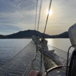 Tidig morgon på Star Flyer utanför Korsika´s kust Tidig morgon på Star Flyer utanför Korsika´s kust