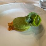 En ljuvlig squashblomma fylld med Ricotta på Enoteca di Valpolicella En ljuvlig squashblomma fylld med Ricotta på Enoteca di Valpolicella