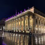 Bordeaux centrum är vackert på kvällen och då speciellt Grand Théatre Bordeaux centrum är vackert på kvällen och då speciellt Grand Théatre