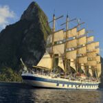 Tjusiga Royal Clipper utanför St. Lucia Tjusiga Royal Clipper utanför St. Lucia