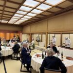 Vi hade en fin avslutningsmiddag tillsammans på fashionabla Kyo-Kaiseki Takieshigero Vi hade en fin avslutningsmiddag tillsammans på fashionabla Kyo-Kaiseki Takieshigero